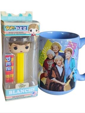 Golden Girls Bundle 2 New Coffee Mug & New Blanche Pez Dispenser
